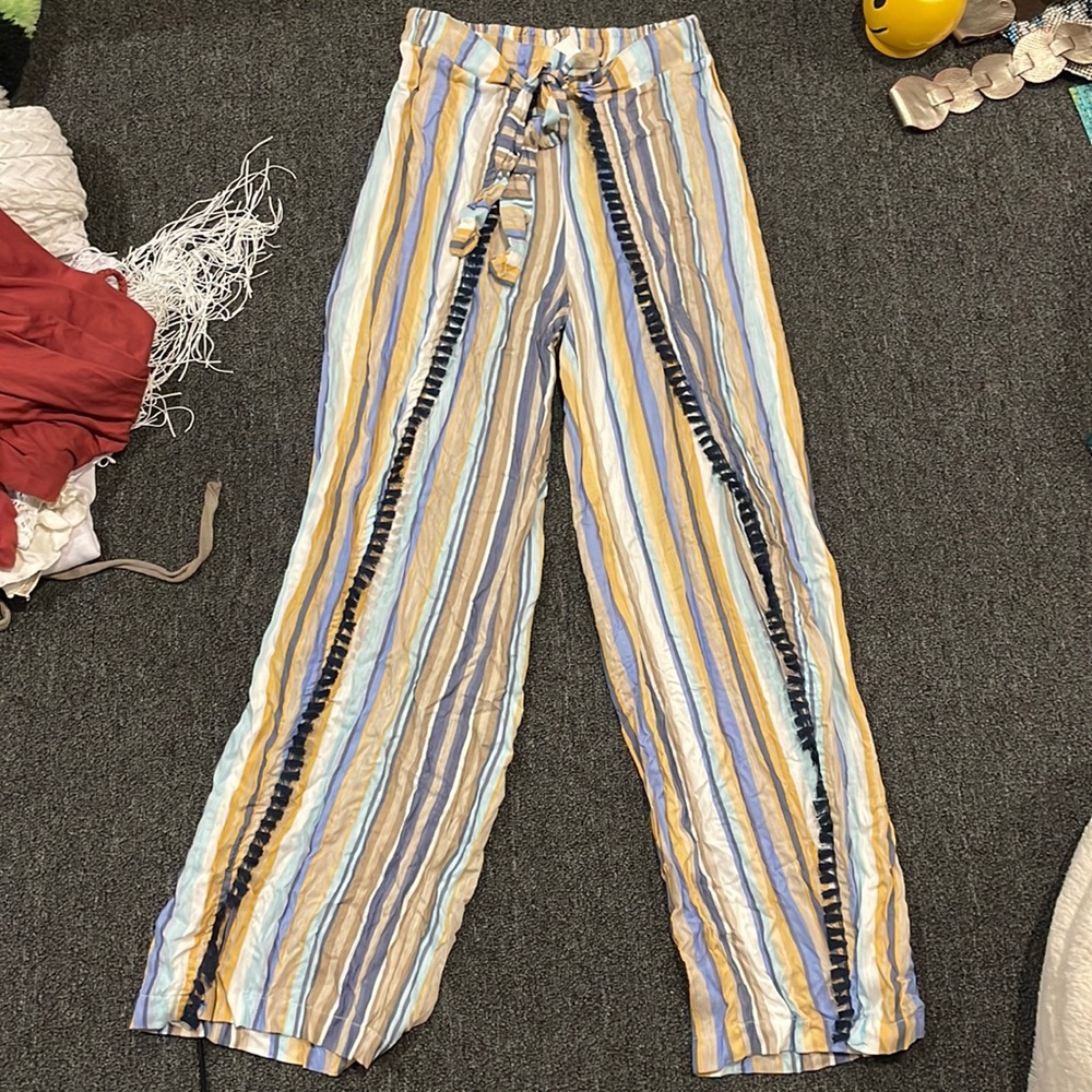 Size small brand new Peixoto bottoms. Striped with sides opened and tie waist